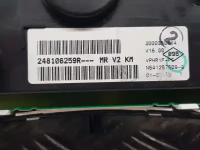 Peça sobressalente para automóvel em segunda mão quadrante por dacia sandero stepway comfort referências oem iam 248106259r  