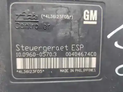 Peça sobressalente para automóvel em segunda mão abs por opel zafira b cosmo referências oem iam 10096005703  00404674c0