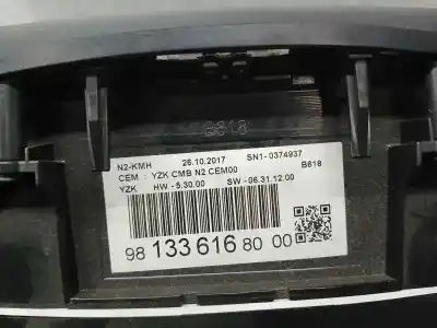 Peça sobressalente para automóvel em segunda mão quadrante por citroen c3 feel referências oem iam 9813361680  sn10374937