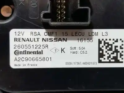 Second-hand car spare part xenon headlights control unit  for renault clio iv zen oem iam references 260551225r  