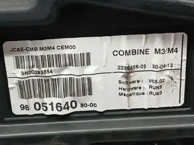 Second-hand car spare part dashboard for citroen c-elysée seduction oem iam references 9809616580  sn00096854