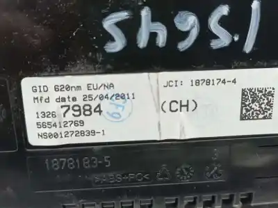 Second-hand car spare part multifunction display for opel astra j lim. selective business oem iam references 13267984  565412769