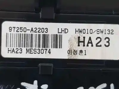 Peça sobressalente para automóvel em segunda mão comando de sofagem (chauffage / ar condicionado) por kia cee´d business referências oem iam 97250a2203  