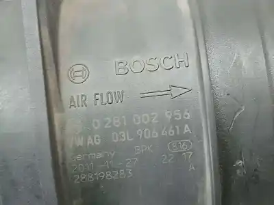 Second-hand car spare part flowmeter for audi a4 berlina (b8) e oem iam references 03l906461a  0281002956