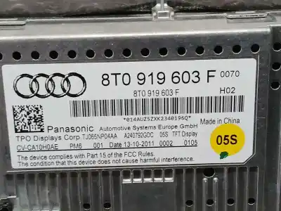 Second-hand car spare part gps navigation system for audi a4 berlina (b8) e oem iam references 8t0919603f  a240975gdc