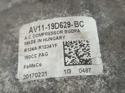Автозапчастина б/у компресор кондиционера для ford fiesta (ccn) trend посилання на oem iam av1119d629bc  