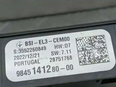 Second-hand car spare part fuse box unit for citroen berlingo feel m oem iam references 9845141280  28751768