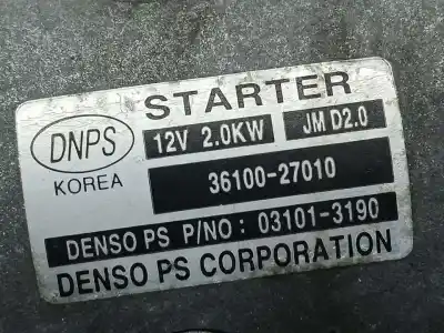Peça sobressalente para automóvel em segunda mão motor de arranque por kia magentis emotion referências oem iam 3610027010  031013190