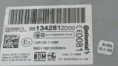 Автозапчастина б/у аудіо система / радіо cd для citroen c-elysée exclusive посилання на oem iam 98134281zd a2c97313200 
