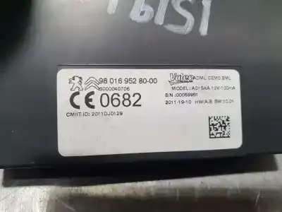 Second-hand car spare part electronic module for peugeot 508 active oem iam references 9801695280  s000040706