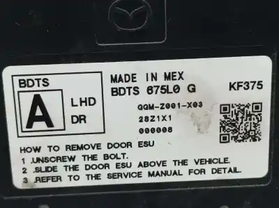 Second-hand car spare part electronic module for mazda cx-30 basis 2wd oem iam references bdts6750g  ggmz001x03