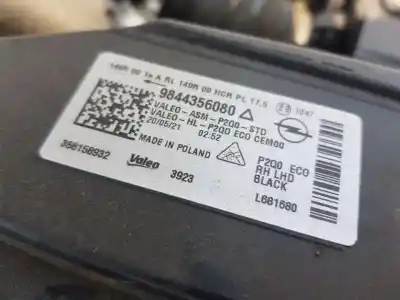 Автозапчасти б/у правая фара за opel mokka gs line ссылки oem iam 9844356080  368158932