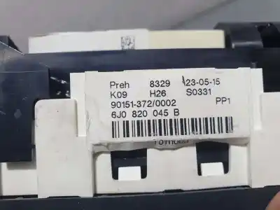 Second-hand car spare part heating / air conditioning control panel for seat ibiza (6j5) stylance / style oem iam references 6j0820045b  90151372