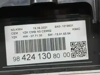 Second-hand car spare part dashboard for citroen berlingo feel m oem iam references 9842413080  