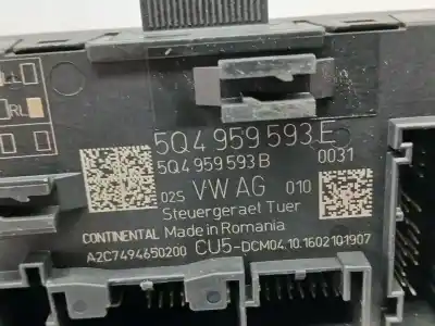 Second-hand car spare part electronic module for seat leon (5f1) reference ecomotive oem iam references 5q4959593e  a2c7494650200