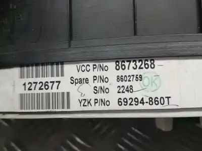 Pezzo di ricambio per auto di seconda mano pannello degli strumenti per volvo xc90 d5 kinetic riferimenti oem iam 8673268  69294860t