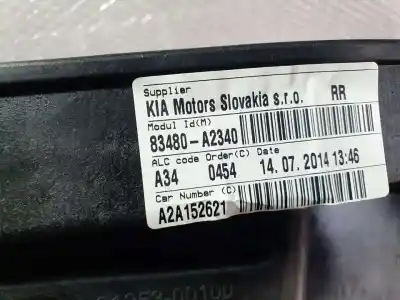 Tweedehands auto-onderdeel regelaar rechts achterruit: voor kia cee´d concept oem iam-referenties 83480a2340  83471a2010