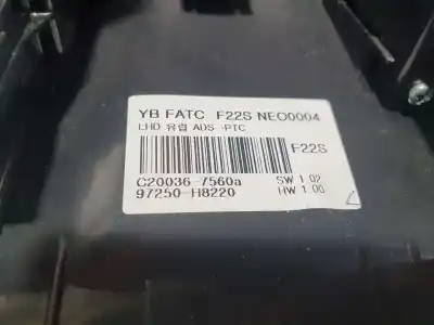 Peça sobressalente para automóvel em segunda mão comando de sofagem (chauffage / ar condicionado) por kia stonic (ybcuv) concept referências oem iam 97250h8220sa1  c200367560a