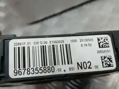 Pezzo di ricambio per auto di seconda mano scatola relè/fusibili per citroen c-elysée seduction riferimenti oem iam 9678355880  20130505