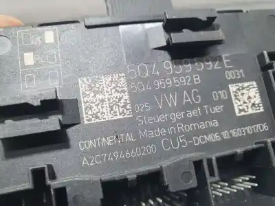 Second-hand car spare part electronic module for seat leon (5f1) reference ecomotive oem iam references 5q4959592e  a2c7494660200