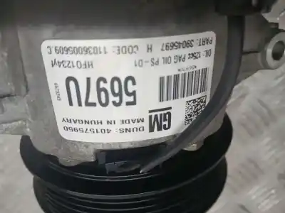 Peça sobressalente para automóvel em segunda mão compressor de ar condicionado a/a a/c por opel meriva b selective referências oem iam 39045697  401575950