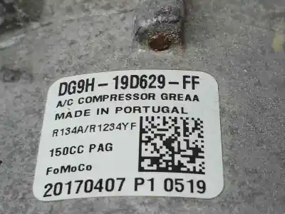 Peça sobressalente para automóvel em segunda mão compressor de ar condicionado a/a a/c por ford galaxy titanium referências oem iam dg9h19d629ff  20170107