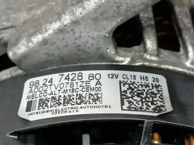 Pezzo di ricambio per auto di seconda mano alternatore per citroen jumpy furgon club xl riferimenti oem iam 9824742880  a002tv0784ze