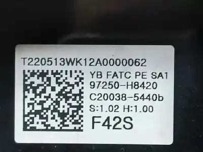 Peça sobressalente para automóvel em segunda mão comando de sofagem (chauffage / ar condicionado) por kia stonic (ybcuv) concept referências oem iam 97250h8420  c200385440b