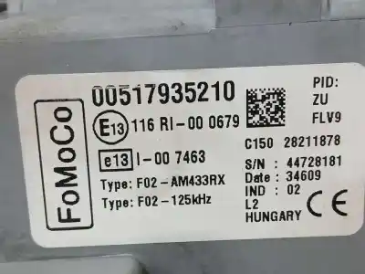Second-hand car spare part fuse box unit for ford ka (ccu) trend + oem iam references 517935210  28211878