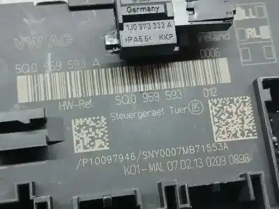 Second-hand car spare part electronic module for audi a3 sportback (8va) ambiente oem iam references 5q0959593a  