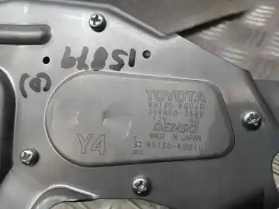 Second-hand car spare part REAR WINDSHIELD WIPER MOTOR for TOYOTA AYGO  OEM IAM references 85130K0040  2596003680