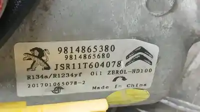 Second-hand car spare part air conditioning compressor for citroen c-elysée feel oem iam references 9814865380 jsr11t604078 9814865680 zerol