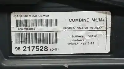 Автозапчастина б/у панель інструментів для citroen c-elysée feel посилання на oem iam 9821752880 sn31955263 