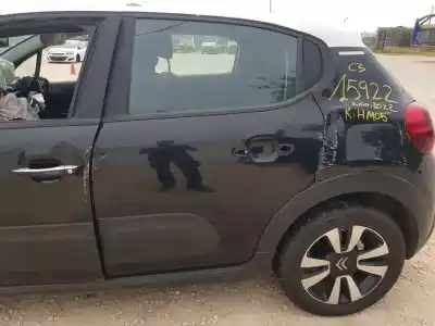 Second-hand car spare part rear left door for citroen c3 feel oem iam references 9812716780