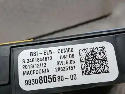 Second-hand car spare part fuse box unit for citroen c4 cactus feel oem iam references 9830805680  3461844813