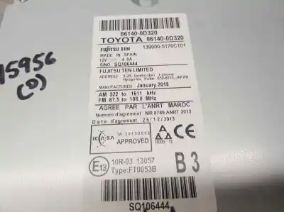 Peça sobressalente para automóvel em segunda mão Módulo / Sistema De Navegação Gps por TOYOTA YARIS Active Referências OEM IAM 861400D320  