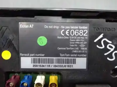 Pezzo di ricambio per auto di seconda mano sistema di navigazione gps per renault megane iii coupe dinamique riferimenti oem iam 259153411r  259150931r