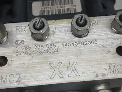 Peça sobressalente para automóvel em segunda mão abs por toyota auris sol referências oem iam 445402060  0265235065