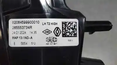 Second-hand car spare part left tailgate light for renault captur ii techno oem iam references 265553734r  