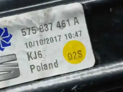 Second-hand car spare part driver left window regulator for seat ateca (kh7) style oem iam references 575837461a  