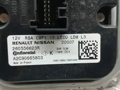 Second-hand car spare part light control unit for renault clio v business edition oem iam references 260556623r  a2c90665803