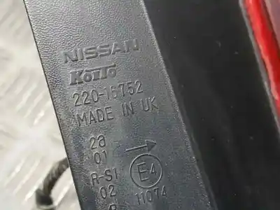Peça sobressalente para automóvel em segunda mão farolim traseiro direito por nissan note (e11e) acenta referências oem iam 265509u000  22016752