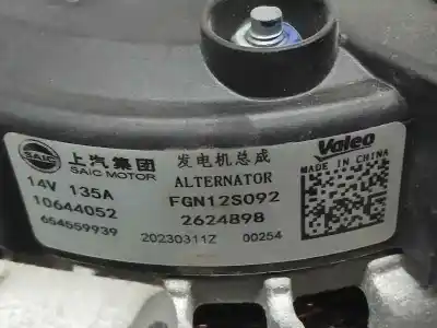Second-hand car spare part alternator for mg zs 1.0 t-gdi oem iam references 10644052  2624898