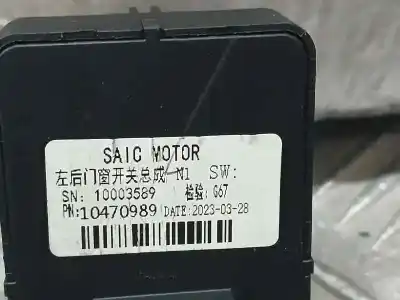 Peça sobressalente para automóvel em segunda mão botão / interruptor elevador vidro traseiro esquerdo por mg zs 1.0 t-gdi referências oem iam 10470989  10003589
