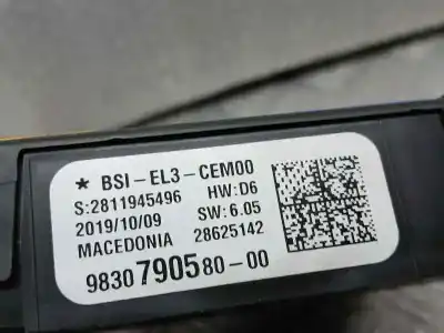 Pezzo di ricambio per auto di seconda mano scatola relè/fusibili per peugeot 308 active bussines riferimenti oem iam 9830790580  2811945496