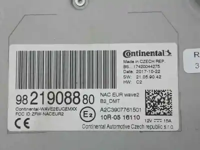 Peça sobressalente para automóvel em segunda mão módulo eletrônico por citroen c3 feel referências oem iam 9821908880  a2c3907761501