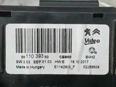 Peça sobressalente para automóvel em segunda mão módulo eletrônico por citroen c3 feel referências oem iam 9811039380  02289508