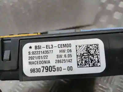 Second-hand car spare part fuse box unit for citroen jumpy furgon control m oem iam references 9830790580  28625142