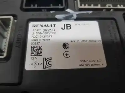 Second-hand car spare part fuse box unit for renault captur ii zen oem iam references 284b13925r  a2c13120313