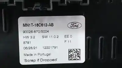 Second-hand car spare part climate control for ford puma titanium oem iam references nm1t18c612ab  